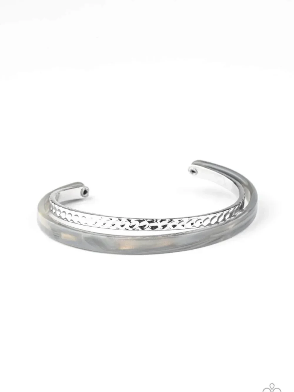 Paparazzi Jewelry Accessories - HAUTE On The Trail - Silver Bracelet - Vintage